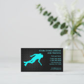 Scuba-Tauchkurse für benutzerdefinierte Visitenkar Visitenkarte (Stehend Vorderseite)