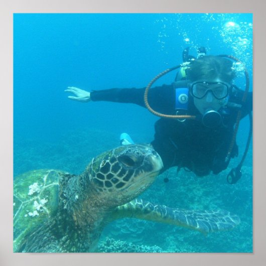 Scuba Underwater Life Poster (Vorne)