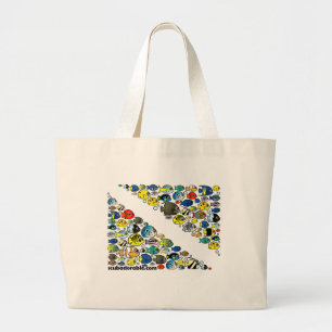 Scubadorable Taucher kennzeichnen unten Jumbo Stoffbeutel