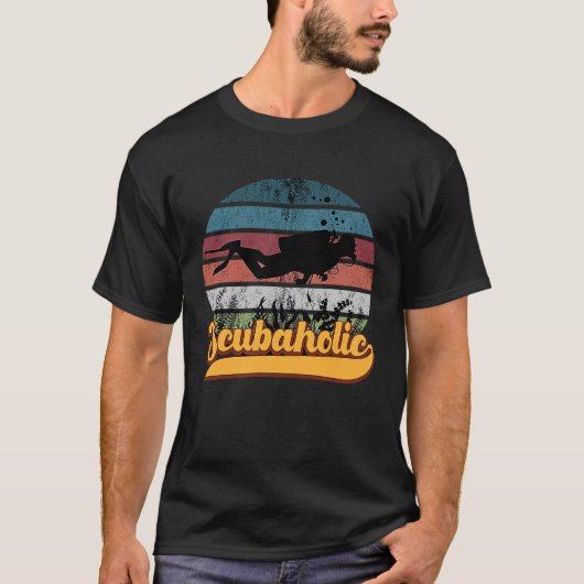 Scubaholic Scuba Diver Divemaster T-Shirt (Vorderseite)