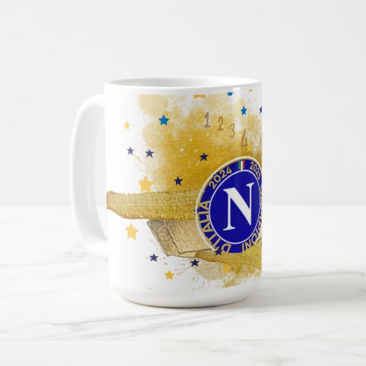 SCUDETTO NAPOLI 2025 KAFFEETASSE (Vorderseite Links)