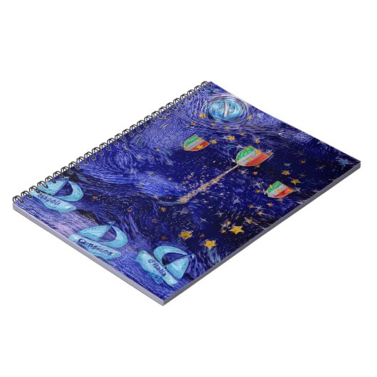 Scudetto Napoli Spiral Foto Notebook Notizblock (Linke Seite)