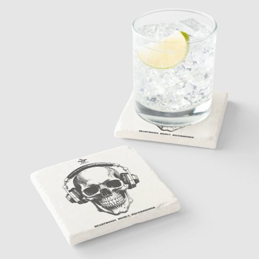 Scull Coasters Steinuntersetzer (Seitenansicht)