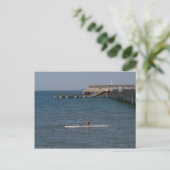 Sculling am Meer Postkarte (Stehend Vorderseite)