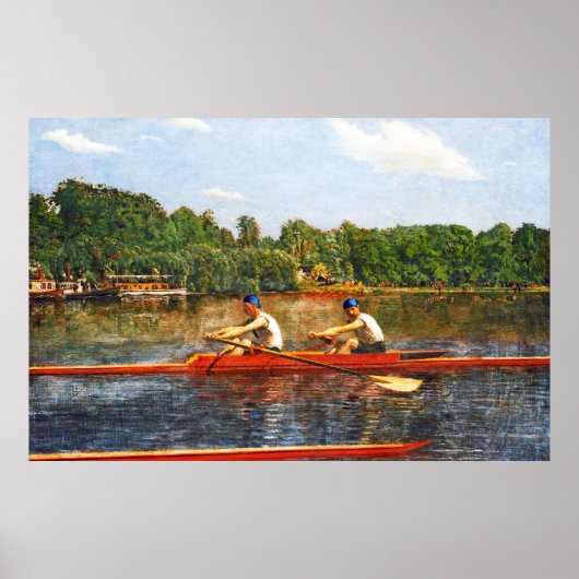 Sculling Boat Race - Biglin Bros. Racning von Eaki Poster (Vorne)