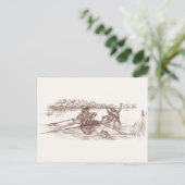 Sculling Frogs Postkarte (Stehend Vorderseite)
