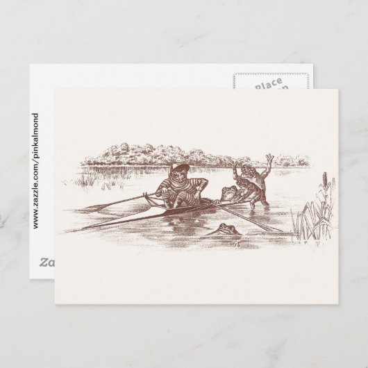 Sculling Frogs Postkarte (Vorne/Hinten)