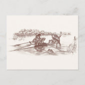 Sculling Frogs Postkarte (Vorderseite)