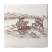 Sculling Frösche Fliese (Vorderseite)