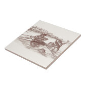 Sculling Frösche Fliese (Seite)