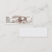 Sculling Frösche Mini Visitenkarte (Vorne/Hinten)