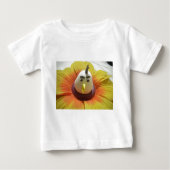 Sculpted Bird in Sunflower Art Print Baby T-shirt (Vorderseite)