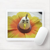 Sculpted Bird in Sunflower Art Print Mousepad (Mit Mouse)