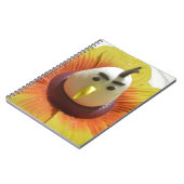 Sculpted Bird in Sunflower Art Print Notizblock (Linke Seite)