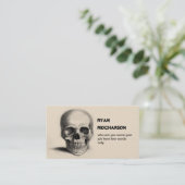 Sculskelett-Visitenkarte Visitenkarte (Stehend Vorderseite)