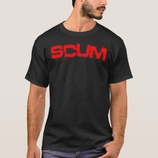 SCUM Text Word (rot) Klassischer T - Shirt