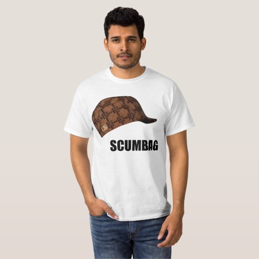 Scumbag Steve Hut Meme T-Shirt (Vorne ganz)