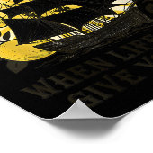 Scurvy When Life Doesn't Give You Lemons Funny Fru Poster (Ecke)