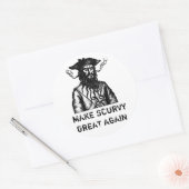 Scurvy wieder groß machen, Pirate Satire Aufkleber (Umschlag)