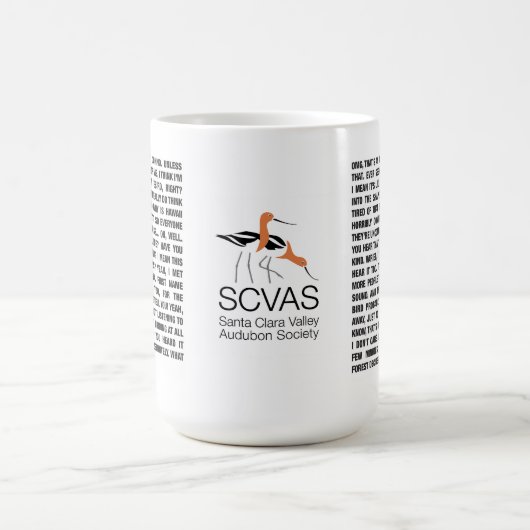 SCVAS-Tasse: Zwei Seiten des Gesprächs Kaffeetasse (Mittel)