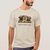 SCWT Trio Wheaten Terrier Lover T-Shirt (Vorderseite)