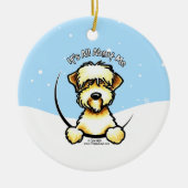 SCWT Wheaten Terrier alles rund um mich Weihnachte Keramik Ornament (Vorne)