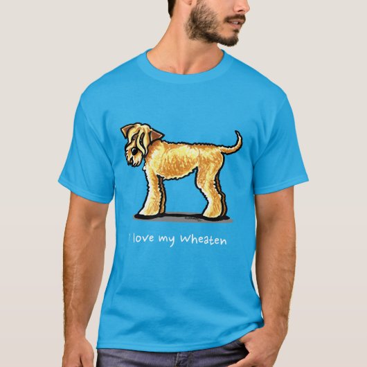SCWT Wheaten Terrier Personalisiert T-Shirt (Vorderseite)