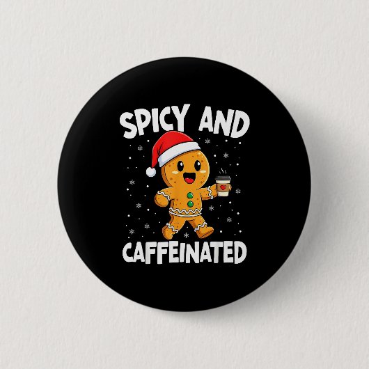 Scy And Caffeinated Coffee Women Gingerbread Chris Button (Vorderseite)