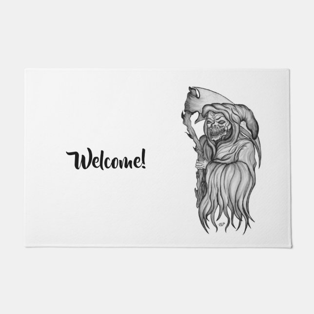 Scythe man - Der Tod, der grimmige Sensenmann Fußmatte (Vorderseite)