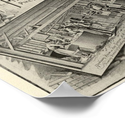 Scythestone works, Pike Manufacturing Co Poster (Ecke)