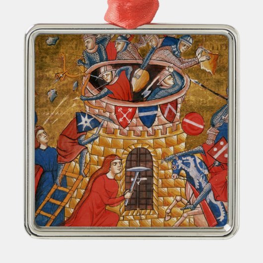 Scythian Frauen, die ihre Feinde belagern Silbernes Ornament (Vorne)