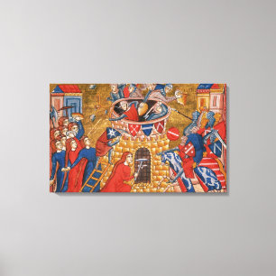 Scythische Frauen belästigen ihre Feinde Leinwanddruck