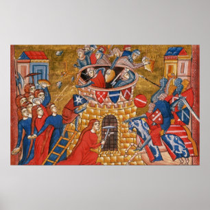 Scythische Frauen belästigen ihre Feinde Poster