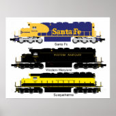 SD40 Diesel Electric Locomotive Poster (Vorne)