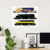 SD40 Diesel Electric Locomotive Poster (Heimbüro)