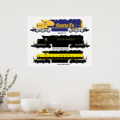 SD40 Diesel Electric Locomotive Poster (Küche)