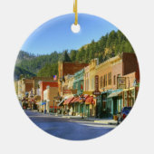 SD, Deadwood, Historic Gold Mining town Keramik Ornament (Hinten)