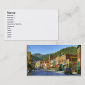 SD, Deadwood, Historic Gold Mining town Visitenkarte (Vorne/Hinten)