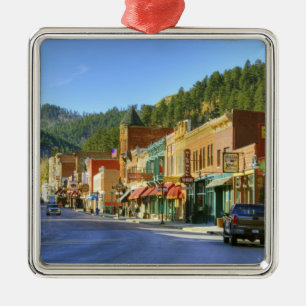 SD, Deadwood, Historische Goldgräberstadt Silbernes Ornament