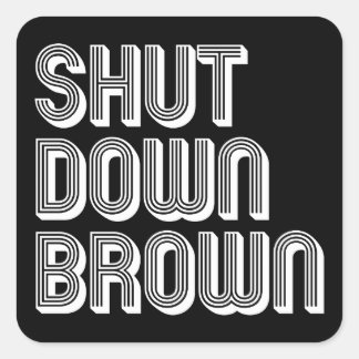 SDB-Platz Quadratischer Aufkleber