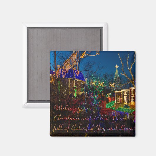SDC Christmas Midtown Greetings Magnet (Vorderseite/Rückseite)