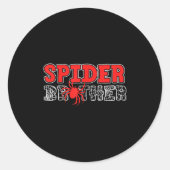 Sder Brother Kid Sdey Birthday Matching Family Chr Runder Aufkleber (Vorderseite)