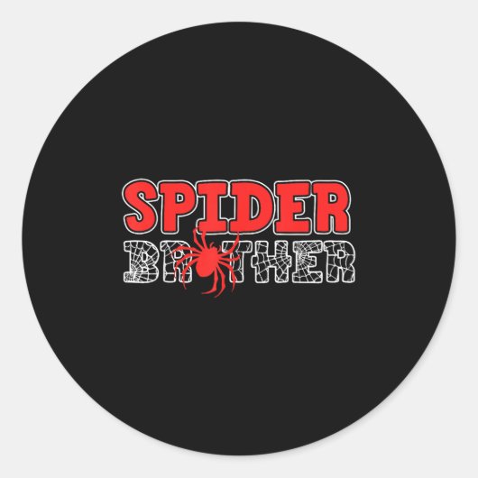 Sder Brother Kid Sdey Birthday Matching Family Chr Runder Aufkleber (Vorderseite)