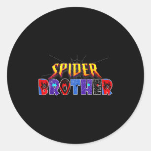 Sder Brother Shirt Geburtstagsfamilie Funny Hallow Runder Aufkleber