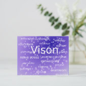 SDF-273512 MOTIVIEREND GESCHÄFTSETHICS VISION ST POSTKARTE (Stehend Vorderseite)