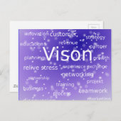 SDF-273512 MOTIVIEREND GESCHÄFTSETHICS VISION ST POSTKARTE (Vorne/Hinten)