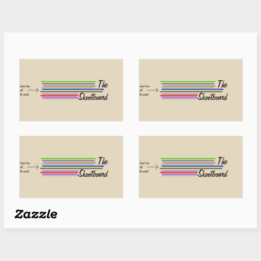 SDfsdf Rechteckiger Aufkleber (Blatt)