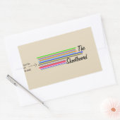 SDfsdf Rechteckiger Aufkleber (Umschlag)