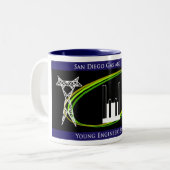 SDG&E die Gesellschaft jungen Ingenieurs - Zweifarbige Tasse (Vorderseite Links)