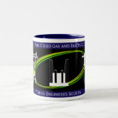 SDG&E die Gesellschaft jungen Ingenieurs - Zweifarbige Tasse (Mittel)